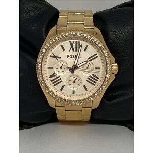 Fossil Cecile AM4483 Women's Gold Stainless Steel Analog Dial Quartz Watch BP681